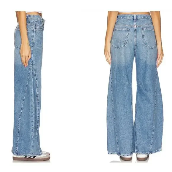 We The Free People Eden High Slouchy Flare Jeans Size 30 High Waist - Picture 7 of 15
